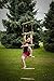 ChooseDaily 6.5 Foot Ninja Rope Ladder with 6 Rungs and Safety Carabiner | Ninja Warrior Training Equipment