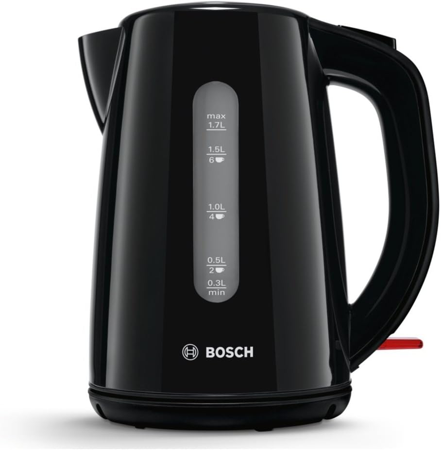 Bosch TWK7503GB Cordless Kettle Black 1.7 Litre 3000 Watts Amazon.co