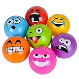 8-PACK of 5 Emoji Vinyl Playground Balls by M & M