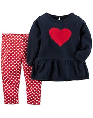 Baby Girls' Valentine's Day Sweater & Pant Set