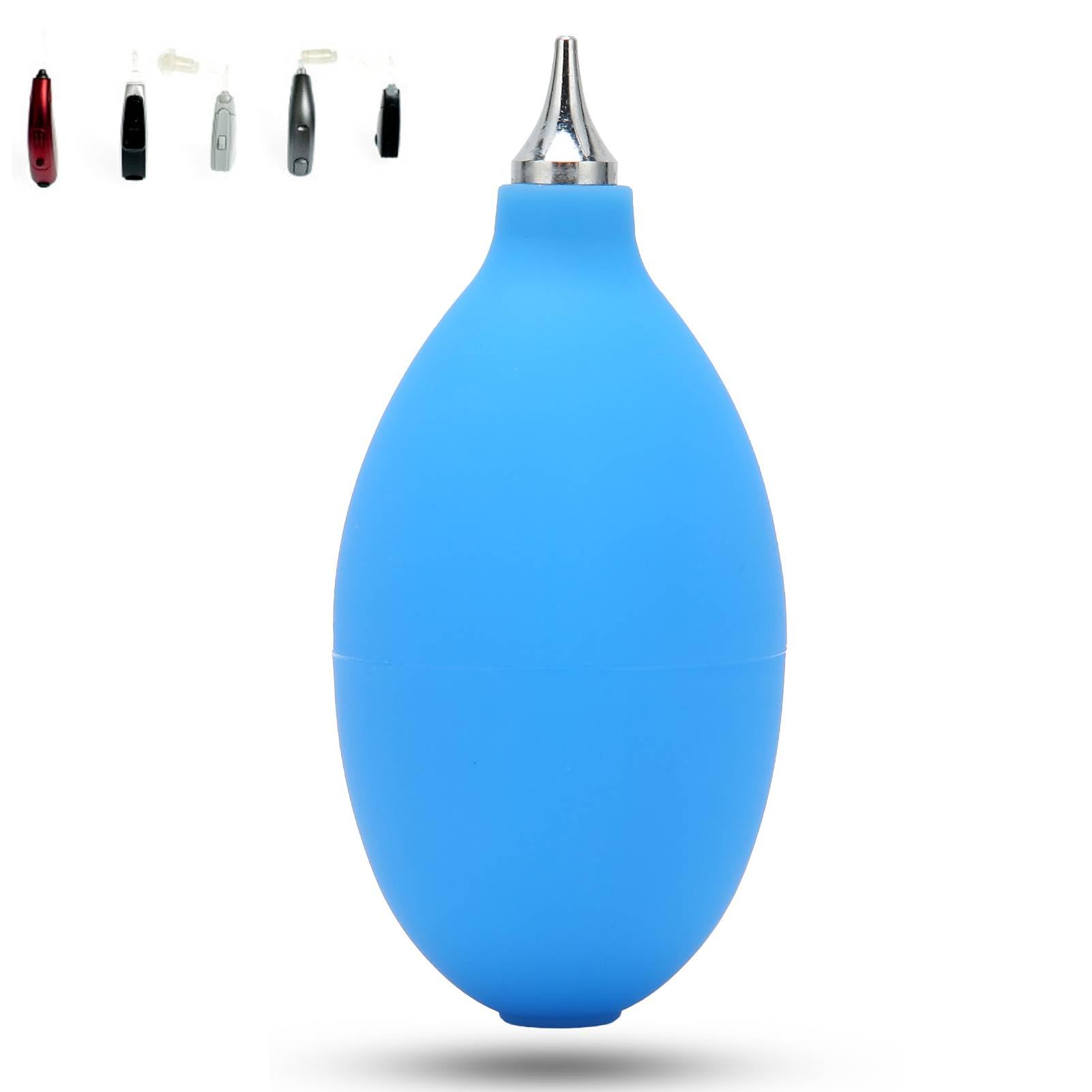 Agatige Air Duster, Hearing Aid Cleaning Tool Squeeze Ball Pump Duster Silicone Strong Air Blower Ear Mold Cleaner for Hearing Aids, Camera Lens, Watch, Computer Laptop, Keyboard