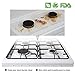 Stove Burner Covers Reusable Gas Stove Protector - FDA Approved Gas Range Protectors | Non-stick Stovetop Protector Liner - Heat Resistant BPA Free Non Toxic & Cuttable and Easy to Clean (Sliver)
