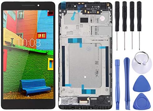 JIXIAO Boutique Accessories LCD Screen and Digitizer Full Assembly with Frame for Lenovo PHAB Plus PB1-770 PB1-770N PB1-770M (Black) (Color : Black)