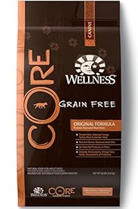 Wellness CORE Natural Grain Free Dry Dog Food, Original Turkey & Chicken, 26-Pound Bag