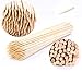 LeBeila Bamboo Skewers 12 Inch 100PCS BBQ Skewers Bamboo Grill Shish Kabob Skewers 100% Natural Bamboo Sticks for Barbecue, Marshmallow, Fondue, Cooking, Grilling & Kabob (100, 11.8'')