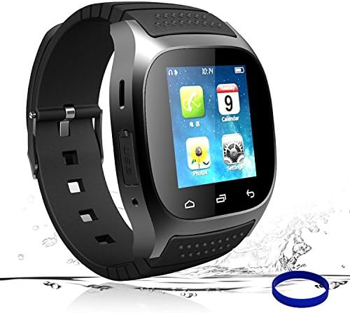 Smart Watch Bluetooth Smartwatch Smart Wrist Phone Watch Touch Screen Fitness Tracker Pedometer Sleep Monitor Sport Watch for All Android Phones Samsung Huawei Motorola Men Women Kids (Black)