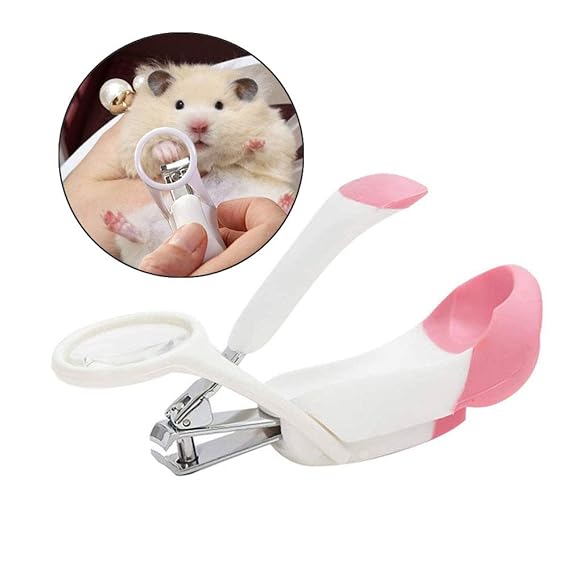 onebarleycorn Pet Hamster Nail Clippers with Magnifying Glass,Safe