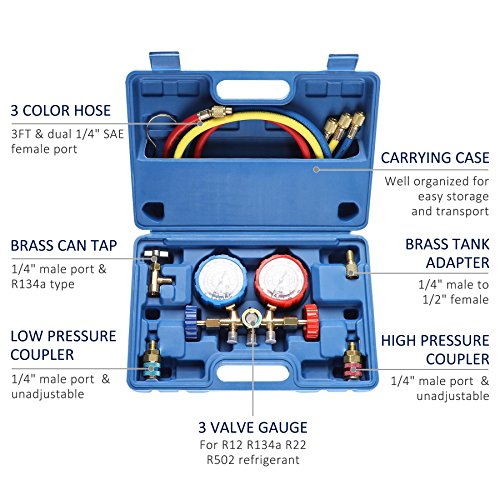 1 OrionMotorTech+Diagnostic+Manifold+Charging+Refrigerants