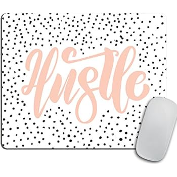 Hustle Mouse Pad, Mouse Pad Quote, Coworker Gift, Hustle Hard, Gift for Boss, Gift for Coworker, Desk Accessories, Mousemat, Mousepad