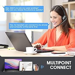 XAPROO Wireless Headset with Microphone for