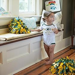 Gerber NFL Green Bay Packers 3 Pack Ruffle Sleeve