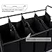 SONGMICS 4-Section Laundry Sorter, Rolling Laundry Cart with Hanging Bar, Laundry Organizer, Hampers for Laundry, Heavy-Duty, Lockable Wheels, 4 x 13.2 Gal., Black URLS44B