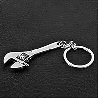 doublesmt Creative Tool Wrench Spanner Key Chain Ring Keyring Metal Keychain Adjustable