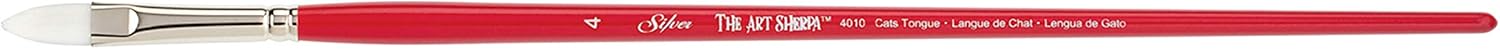 Silver Brush The Art Sherpa Long Handle Pointed Filbert Size 8 Acrylic Paint Brush