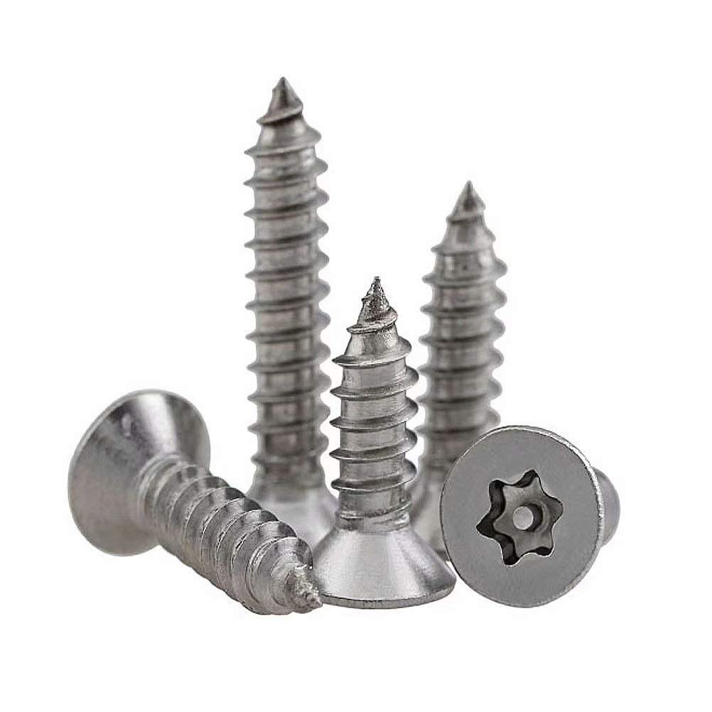 ANSIEDIO Self Tapping Screws Torx Flat Head Wood Screws Stainless Steel Screws, M3.9×32mm,50 pcs - Image 4