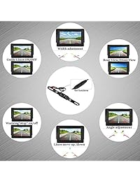 Cámara de copia de seguridad inalámbrica digital y kit de monitor de 4.3 '' Sistema de observación de alta velocidad IP68   posterior   lateral   frontal de rvv   car   remolque   camión   caravana