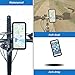 Zantec Bicycle Phone Mount with Waterproof Case Fully Enclosed Bike Phone Holder Fingerprint Identification Bracket Navigation Support For iPhone 7 Plus 5.5 Inch Black