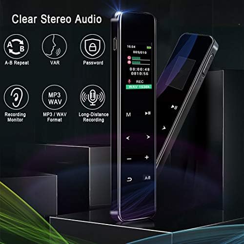 Portable voice recorder with display, featuring various recording codecs and MP3 functionality, priced at $28.59.