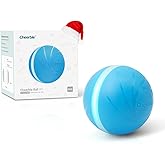 Cheerble [Replaceable Shell Intelligent Interactive Dog Toy Ball with LED Lights, Wicked Ball W1, 3 Interactive Modes, Active Rolling Ball, Self Moving