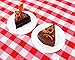 Utopia Kitchen 6-Piece Flat Edge Salad/Appetizer/Dessert Plate Set 7.25 Inches - Opal Glassware - Microwave/Oven Friendly