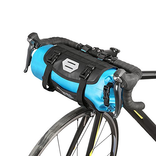 Lixada Bicycle Bag Waterproof Cycling Mountain Road MTB Bike Front Frame Handlebar Pannier Dry Bag with Roll Top Closure 3L-7L Adjustable