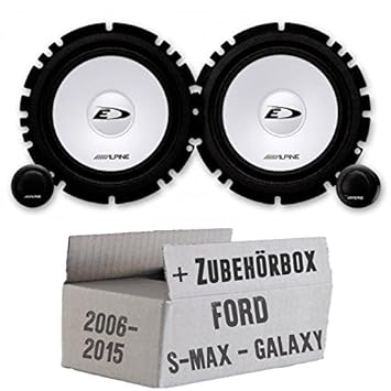 Ford S-Max/Galaxy Front oder Heck - Alpine SXE-1750S - 16cm Lautsprecher System - Einbauset