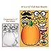 Create A Pumpkin Stickers - 15 Full Size Pumpkin Face Craft Sticker Sheet Halloween Crafts for Kids