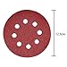 WINGONEER 50PCS Sanding Discs Pads, 5-Inch 8-Hole 60-Grit Hook and Loop Aluminium Oxide Sandpaper for Random Orbital Sander