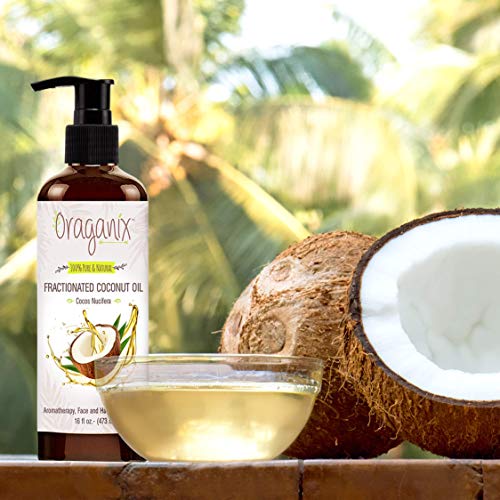 Oraganix Fractionated Coconut Oil - 100% Pure & Natural (16oz Bottle) - Carrier Oil for Essential Oils, Aromatherapy, Massage Oil or Skin Care - Thumbnail 6