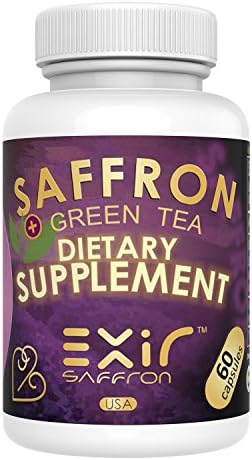 Exir Balance Serotonin Helps Boost Serotonin &amp; Cortisol Levels–Mood &amp; Sleep and Help Digestion - Saffron + Saffron Extract 30-mg Supplement, 60 Capsules