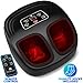 Shiatsu Foot Massager Machine with Heat - Electric Feet Massager Plantar Fasciitis Air Compression Deep Kneading Foot Massages for Neuropathy Muscle Relief Nerve Pain Therapy Spa (Black)