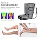 Leg Massager for Circulation- Upgrade Leg Massager Wraps for Foot and Calf Circulation for Pain Relief and Muscle Relaxing with Handheld Controller by Silvox (Grey)