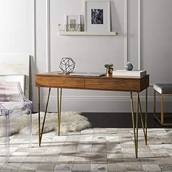 desk computer isadora safavieh natural marble storage