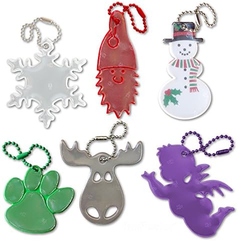 funflector Safety Reflectors - Winter - Stylish Ultra-Bright Reflective Gear for Jackets, Bags, Purses, Backpacks…