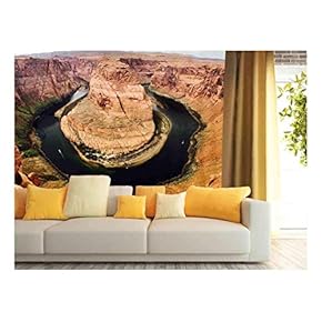 Horseshoe Bend, Arizona - Removable Wall Mural | Self-Adhesive Large Wallpaper - 66x96 inches