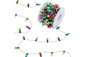 32.8Feet Christmas Colorful Decorative Lights, Vintage Fake String Lights Decorations, Mini Lighting for Crafts, Miniature Ch