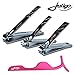 Personal Stainless Grooming Kit for Manicure, Pedicure, Nail and Facial Care Including Bonus Eyelash Applicator Tool