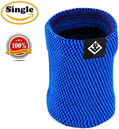GATEWELL Light Series Elite Knitted Enwrap Wristbands (1 per package) Compression For Sports, Arthritis, Carpal tunnel - Wrist Support DODGREBLUE - S