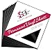 12x12 Permanent Vinyl, 10 Pack Black Outdoor Adhesive Backed Craft Sheets in Glossy Finish Compatible with Silhouette and Cricut to Make Monograms Stickers Decals and Signs by Scraft Artise
