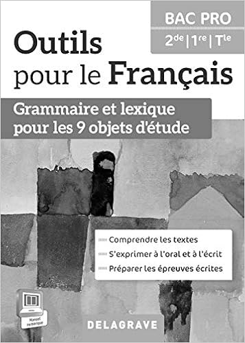 Outils Pour Le Francais 2e 1e Tle Professeur Cd Bac Pro Francais Histoire Geo French Edition Torregrosa Francoise Joyet Angeline Laclau Peggy Perrin Stephanie Touzani Romand Annabel 9782206400280 Amazon Com Books