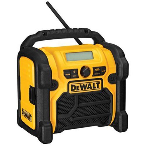 DEWALT 12V20V MAX Compact Worksite Radio DCR018 . DEWALT 20V MAX/12V Jobsite Radio and Battery