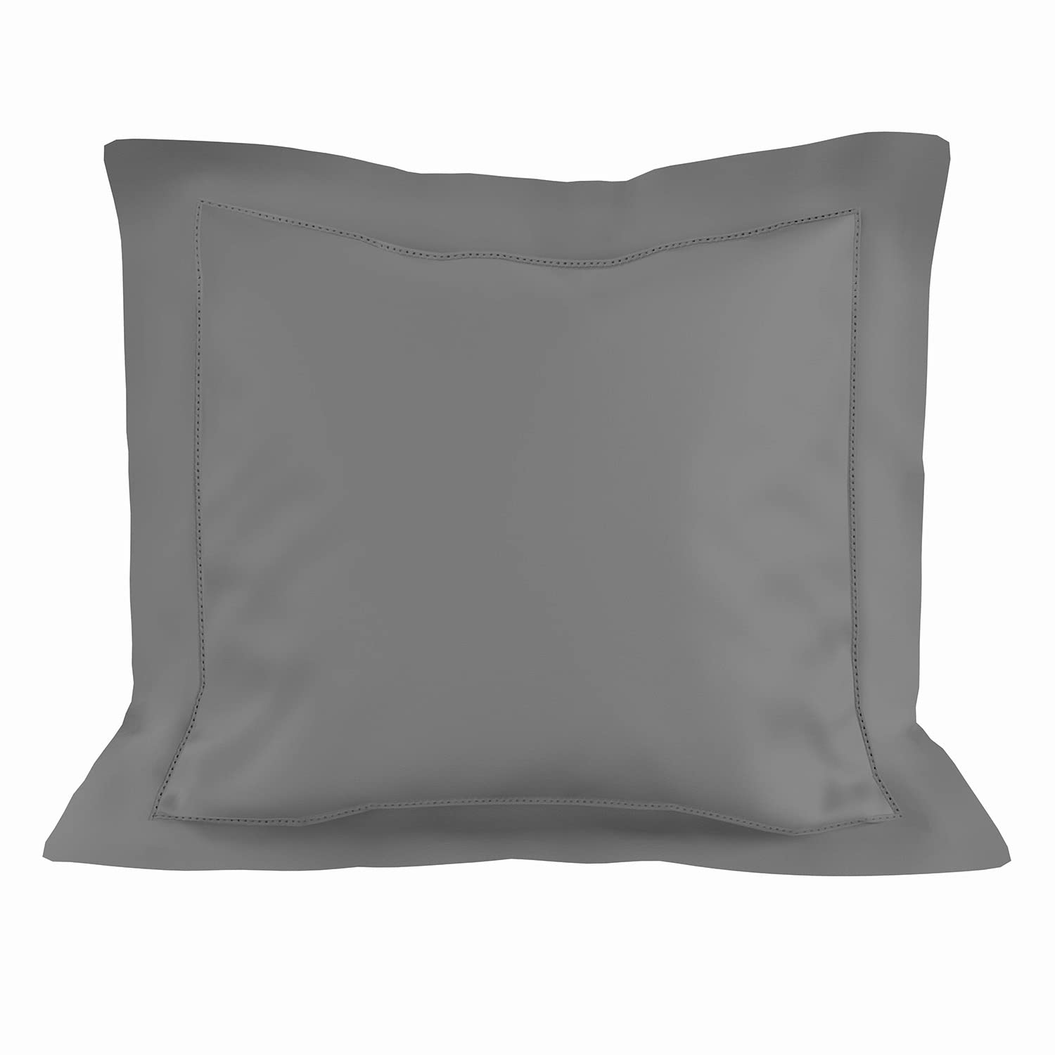Soleil d'ocre, Cotton Pillowcase 63 x 63 cm Percale Grey