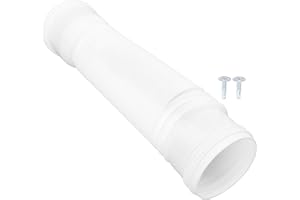 Saluaqui 68mm Downpipe 68mm Flexible Pipe Corner Gutter Down Pipe Drainpipe Ease Trough Extension Flexible Downspout Gutter D