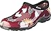 Sloggers Original Waterproof Rain and Garden Shoe for Women– Outdoor Slip-On Garden Clog - Made in The USA with Premium Comfort Insole and Arch Support - Chicken Print Barn Red, Size 7