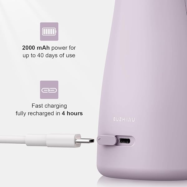BUZHIWU WATER DENTAL FLOSSER FOR TEETH, PORTABLE CORDLESS WATER FLOSSER WITH 300ML RECHARGEABLE WITH TYPE-C, IPX7 WATERPROOF WATER FLOSSERS FOR ADULTS WITH 3 INTENSITY MODES AND 3 FLOSSING TIPS