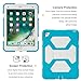 iPad Mini 4 Case, Aceguarder New Design iPad Mini 4 Cover Kids Proof Shockproof Full Body Protective Cover Case With Stand Super Protection for iPad Mini 4 (Light Blue-White)