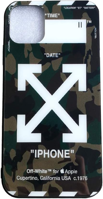 Off OW Personalized Case Phone Case Protective Premium Hard Case for iPhone 11/11 Pro/11 Pro Max (Camouflage 1, iPhone11)