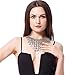 Flesser® Women Coins Statement Bib Chunky Choker Necklace Pendant (Silver)