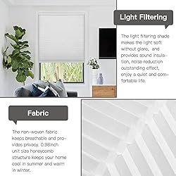 Moonice Cordless Cellular Shades Light Filtering