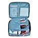 Multifunction Portable Travel Toiletry Bag - Mr.Pro Travel Makeup Cosmetic Printed Bag Beach Pouch, bathroom storage organizer (Blue Flower)